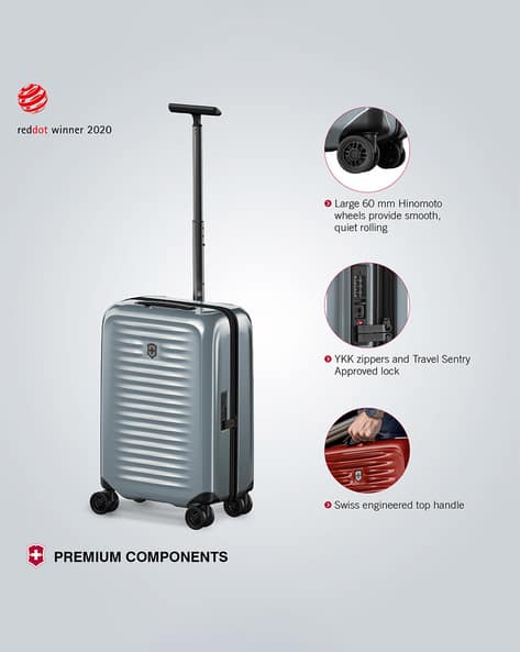 Luggage With Hinomoto Wheels Buy Silver Luggage Trolley Bags