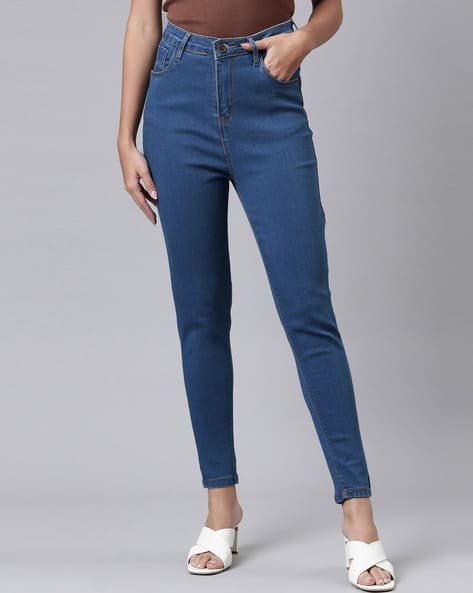 Buy Blue Jeans Jeggings for Women by ZHEIA Online