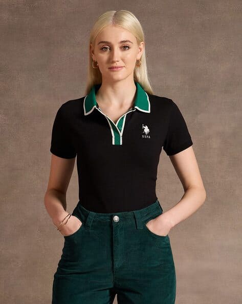 Buy Black Tshirts for Women by Polo Online