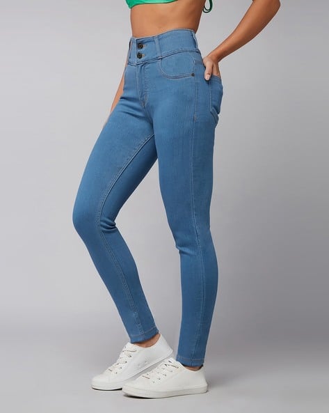 Ladies Jeans Women's High Waist Jeggings High Waist Jeggings