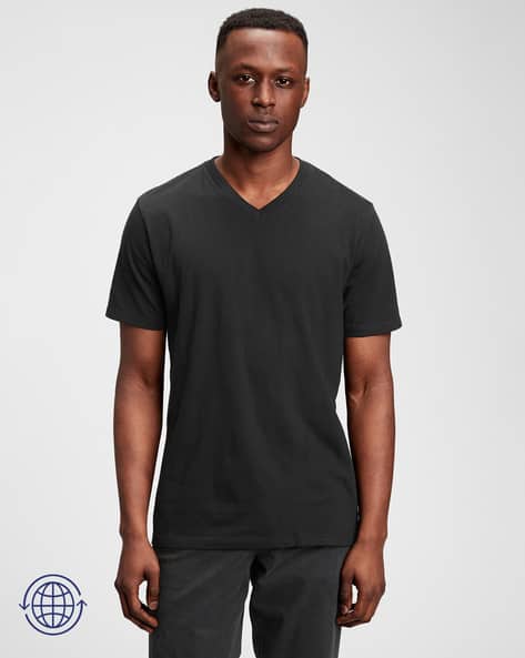 Regular Fit Cotton V-Neck T-Shirt