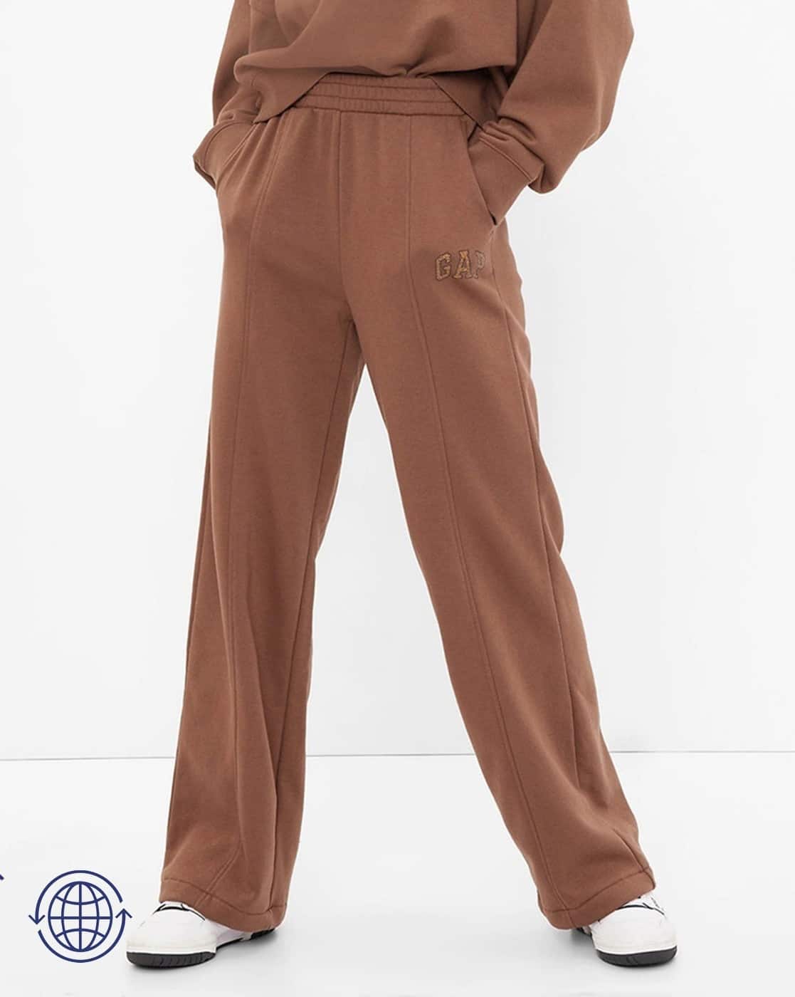 Logo Print Track Pants with Insert Pockets