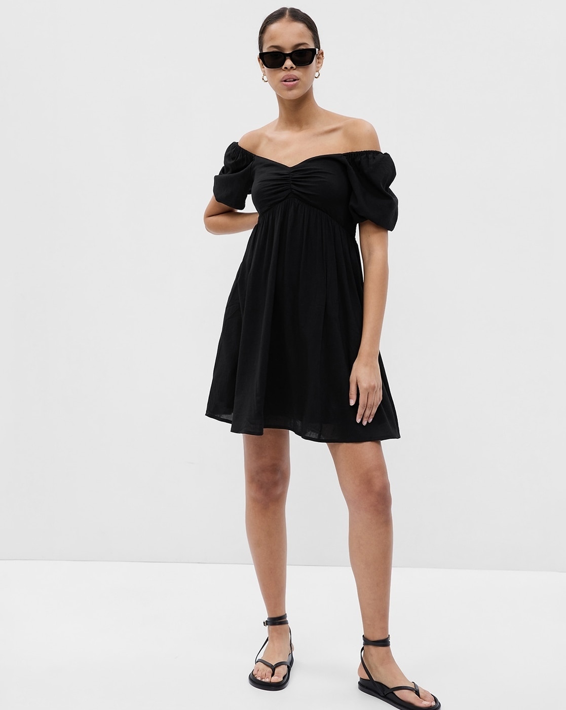 Sweetheart-Neck Empire Dress