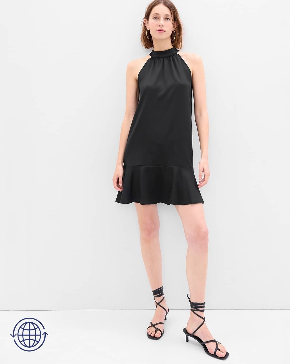 Halter-Neck Shift Dress