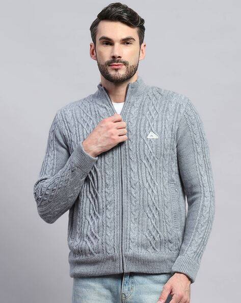 Buy Grey Sweaters Cardigans for Men by Monte Carlo Online