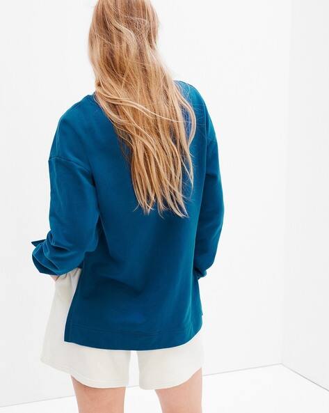Buy Royal Teal Sweatshirt Hoodies for Women by GAP Online