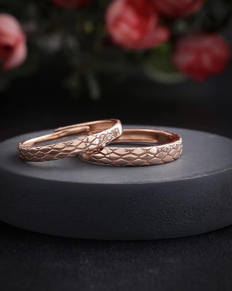 Buy Rose Gold-Toned Rings for Women by DIAVO Online