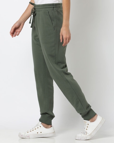 Buy Olive Green Track Pants for Women by GAP Online Ajio