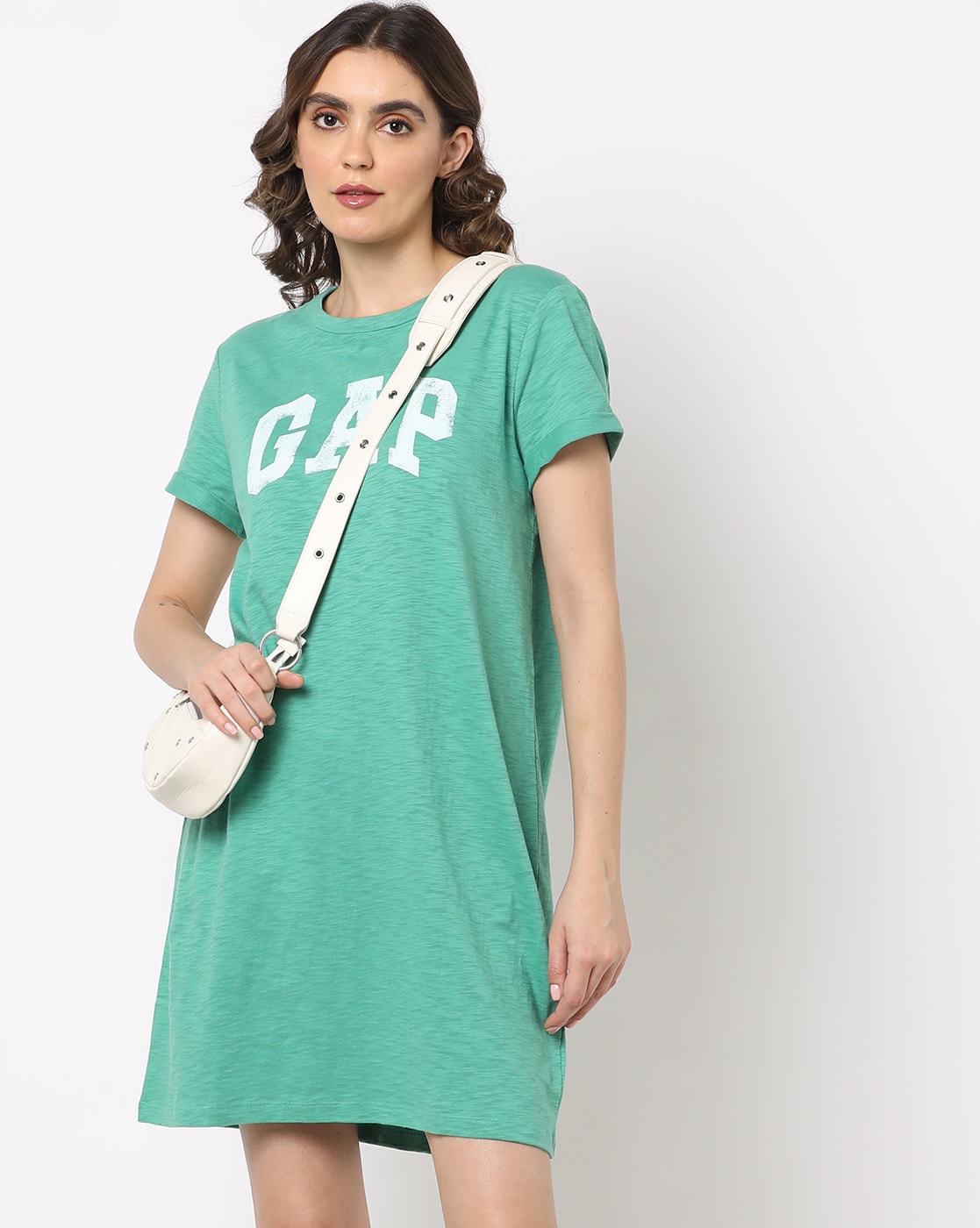 Green tee dress best sale