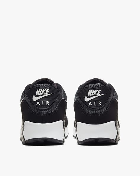 Buy NIKE Air Max 90 Lace-Up Shoes Black Color Men AJIO LUXE