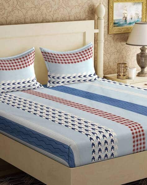 KLOTTHE 300 TC King-Size Bedsheet with Pillow Covers