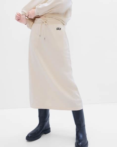 Mid-Rise A-Line Skirt