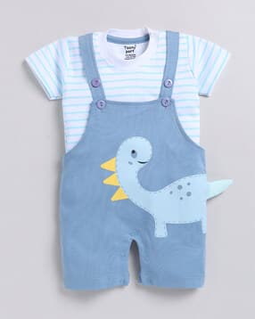 toonyport Infants Graphic Print Regular Fit Dungaree-picture-45