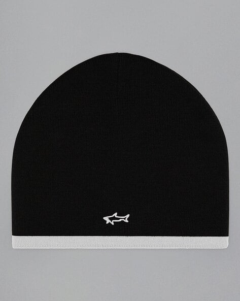 Buy PAUL SHARK All-Time Knitted Beanie Black Color Men AJIO LUXE