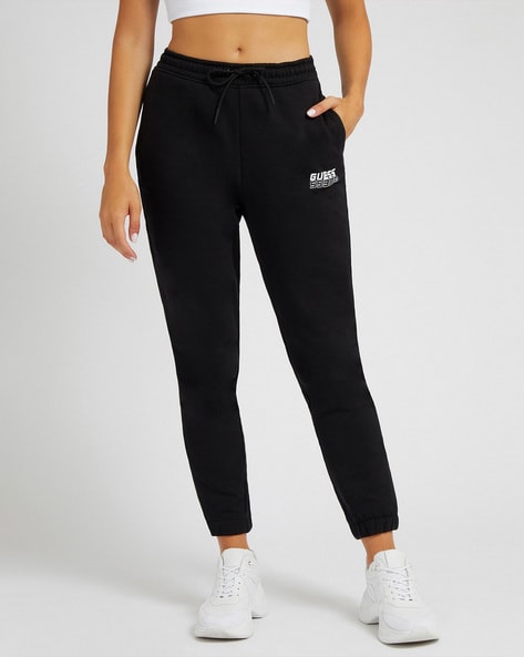 Buy Black Track Pants for Women by GUESS Online Ajio