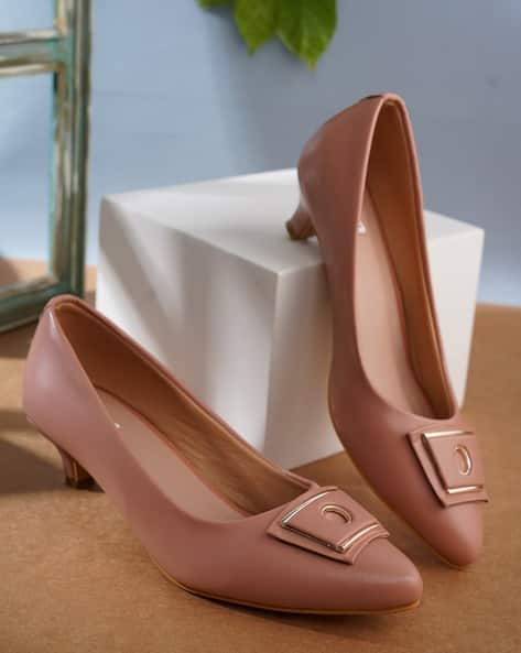 Buy Peach Heeled Shoes for Women by ELLE Online