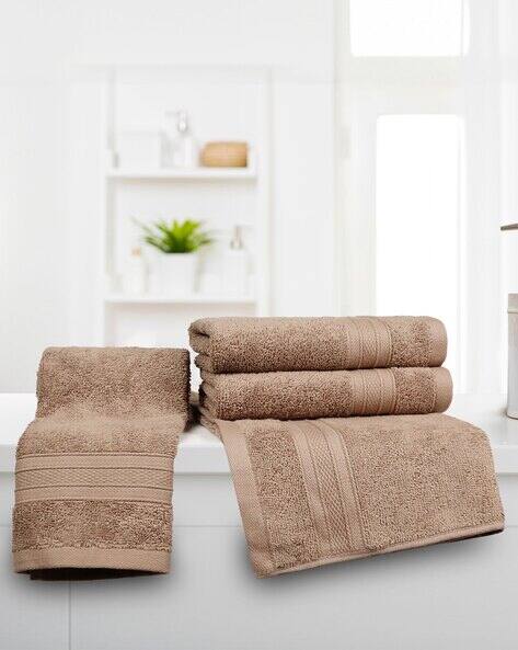 MYTRIDENT Set of 4 500 GSM Hand Towels 25" x 16"