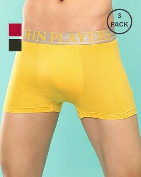 john players Pack of 3 Men Trunks with Elasticated Waistband-picture-10