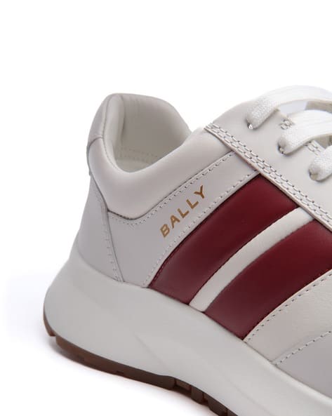 Buy Bally Darsyl CH Leather Sneakers | White Color Women