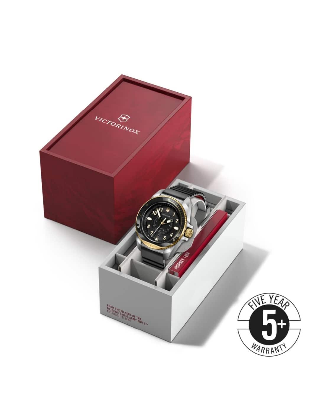 Buy Victorinox V242014 Men Round-Dial Analogue Watch Black Color