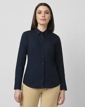 van heusen Women Regular Fit Cotton Shirt-picture-13