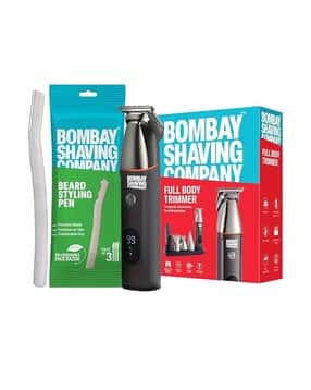 bombay shaving company 5in1 Multi Grooming Full Body Trimmer For Men With Beard Styling Pen-picture-23