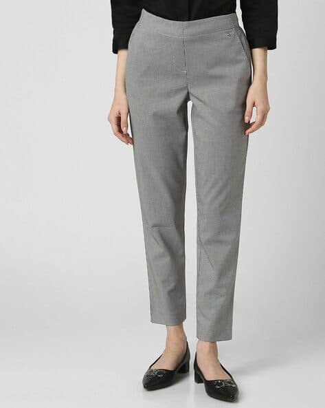 Buy Grey Trousers Pants for Women by VAN HEUSEN Online