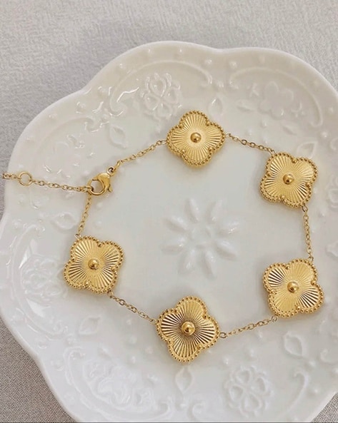 Buy Gold Bracelets Bangles for Women by Skysixty Online Ajio