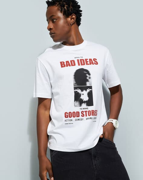 Mens Tshirt Printed T Shirts Online Buy WHITE Tshirts For Men By
