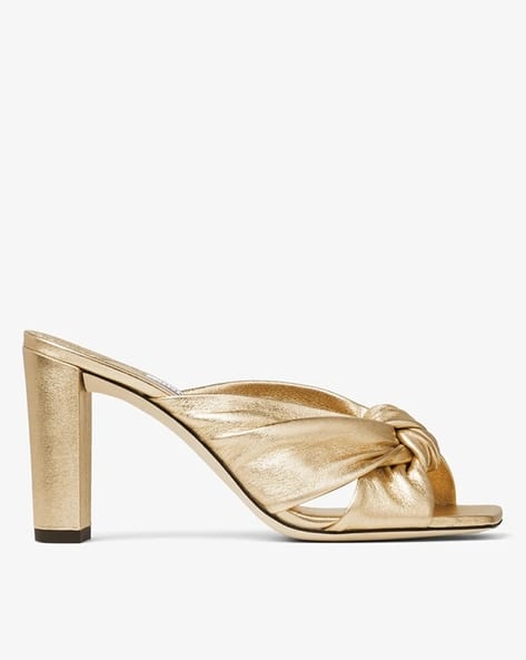 Buy Gold Heeled Sandals for Women by Jimmy Choo Online