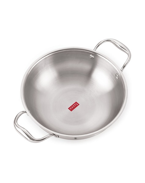 Stainless Steel Kadhai with Lid