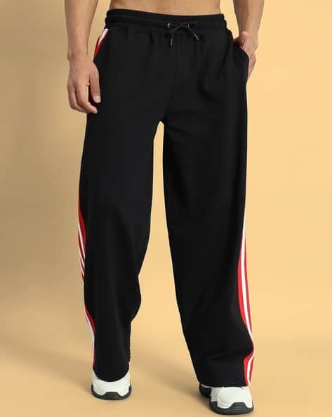 Men Striped Regular Fit Joggers with Insert Pockets