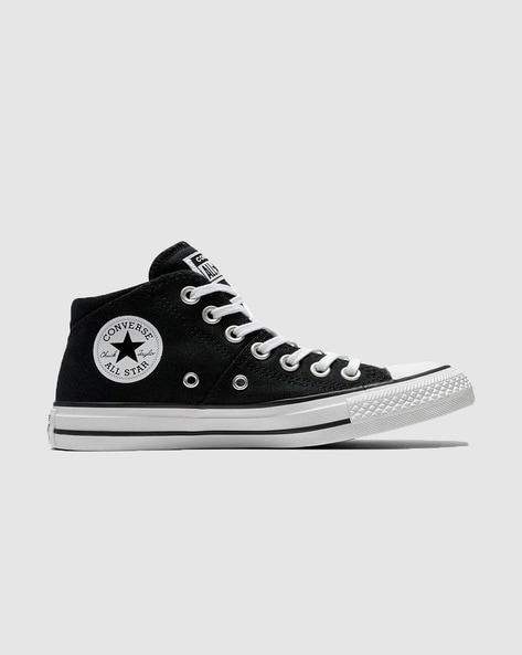 Converse Round-Toe Mid-Top Lace-Up Sneakers