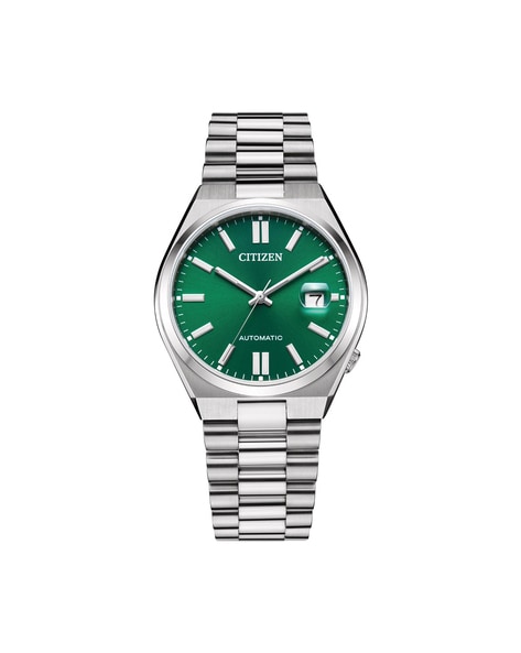 Men Green Dial Automatic Tsuyosa Watch -NJ0150-81X