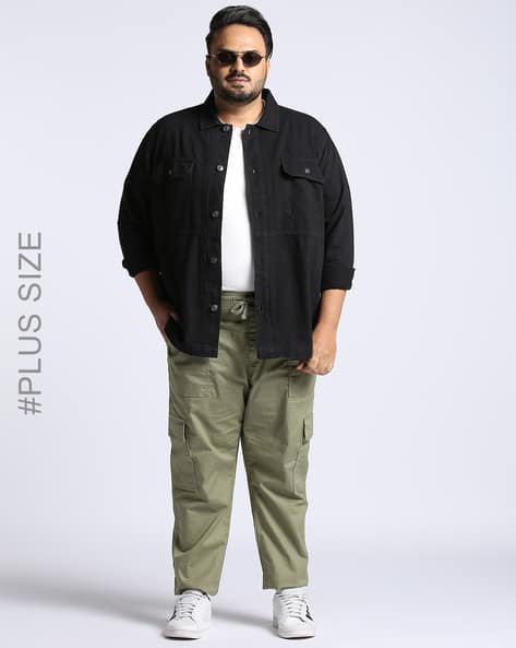 Denim Overshirt with Flap Pockets