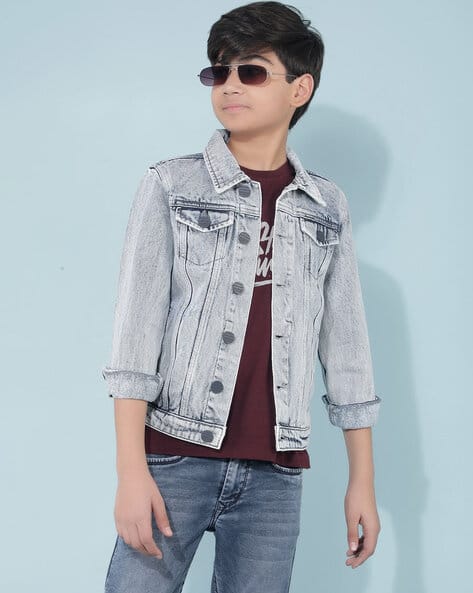 Buy Blue Jackets & Coats for Boys by Crimsoune club Online | Ajio.com