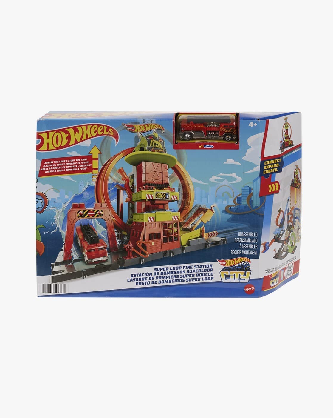 Hot Wheels Super Loop Fire Station Buy Multicoloured Gaming