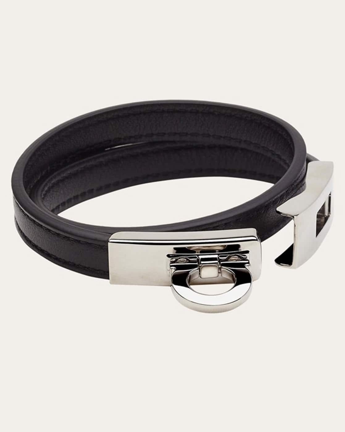 【FERRAGAMO】 Small Gancini Bracelet Gancini bracelet - size 19 - Men | Ferragamo