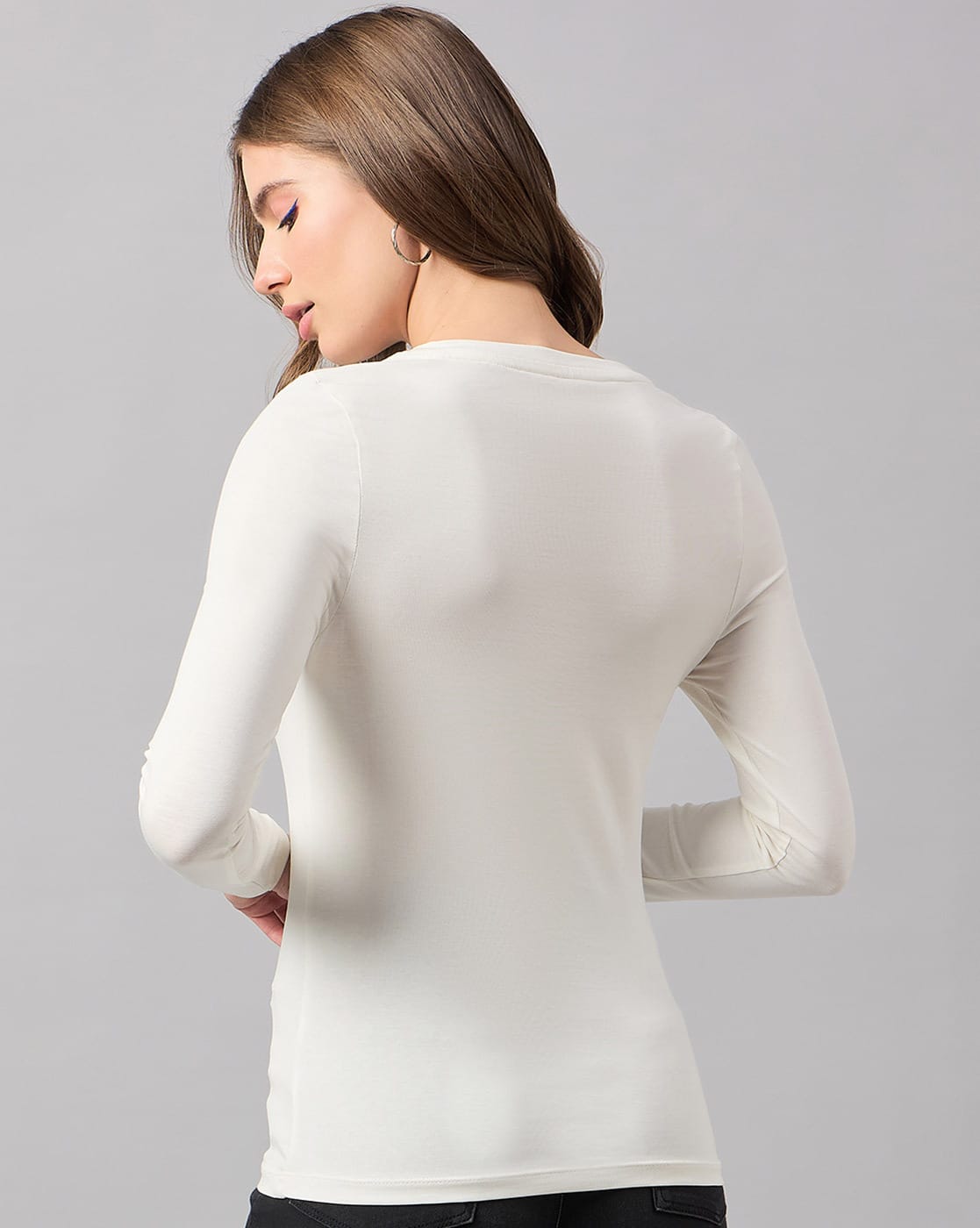 Buy Off white Tshirts for Women by 98°north Online | Ajio.com