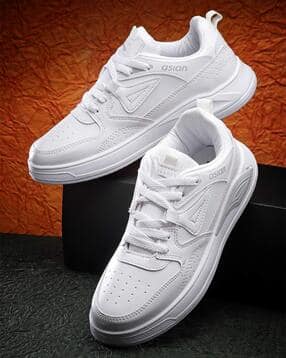 Men Round-Toe Lace-Up Casual Shoes