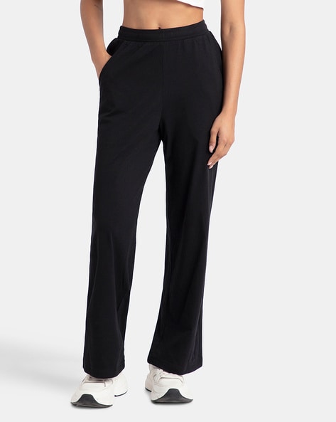 Buy Black Trousers Pants for Women by Jockey Online Ajio