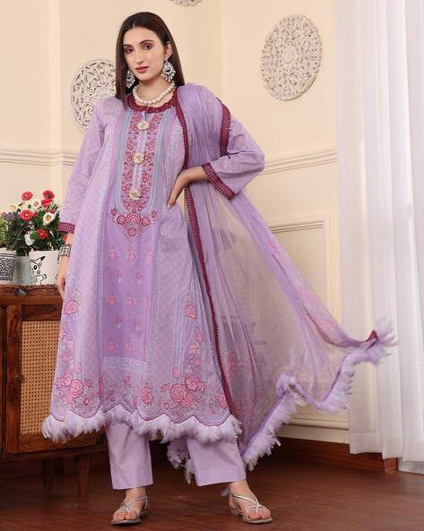 chinese dress ladies Buy Pastel Blue Printed Cotton Dress Material Online