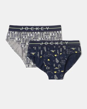 jockey Pack of 2 Graphic Print Briefs with Elasticated Waistband-picture-23