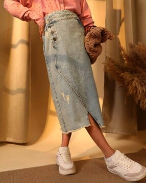 pinacolada Women A-Line Denim Skirt-picture-21