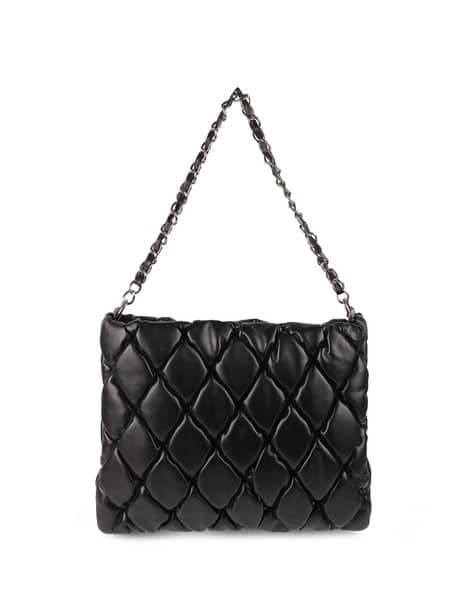Women Quilted Shoulder Bag with Chain Strap