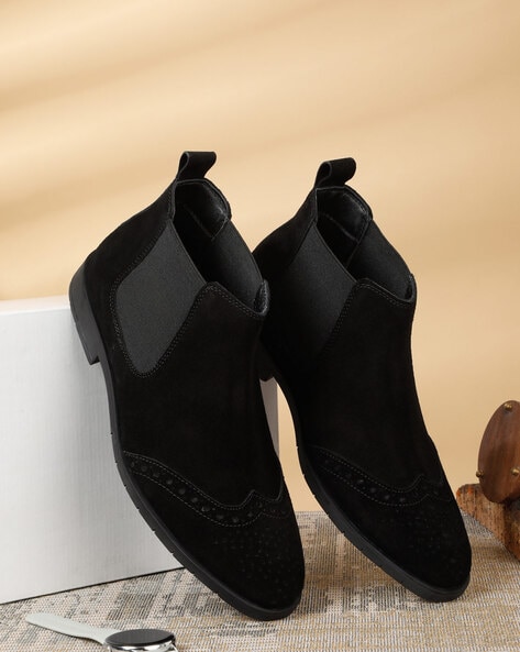 Buy Black Boots for Men by TEAKWOOD LEATHERS Online Ajio