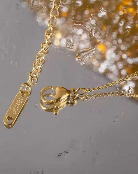 Gold Necklace 18kgp Earrings Price 18k Gold Plated 2mm 18kgp