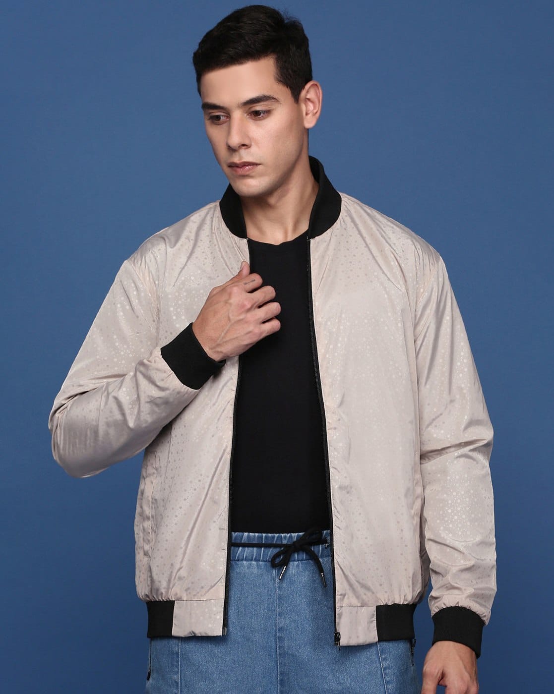 Buy SHOWOFF Zip-Front Jacket with Insert Pockets Online | Ajio.com