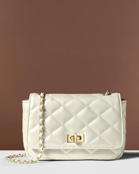 accessorize london Women Quilted Twist-Lock Sling Bag-picture-14
