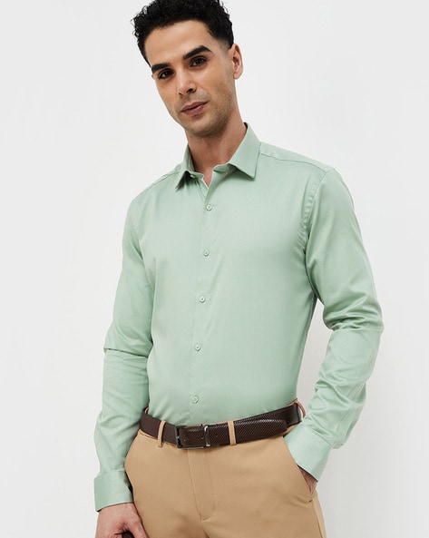 Buy Olive Green Shirts for Men by CODE BY LIFESTYLE Online Ajio